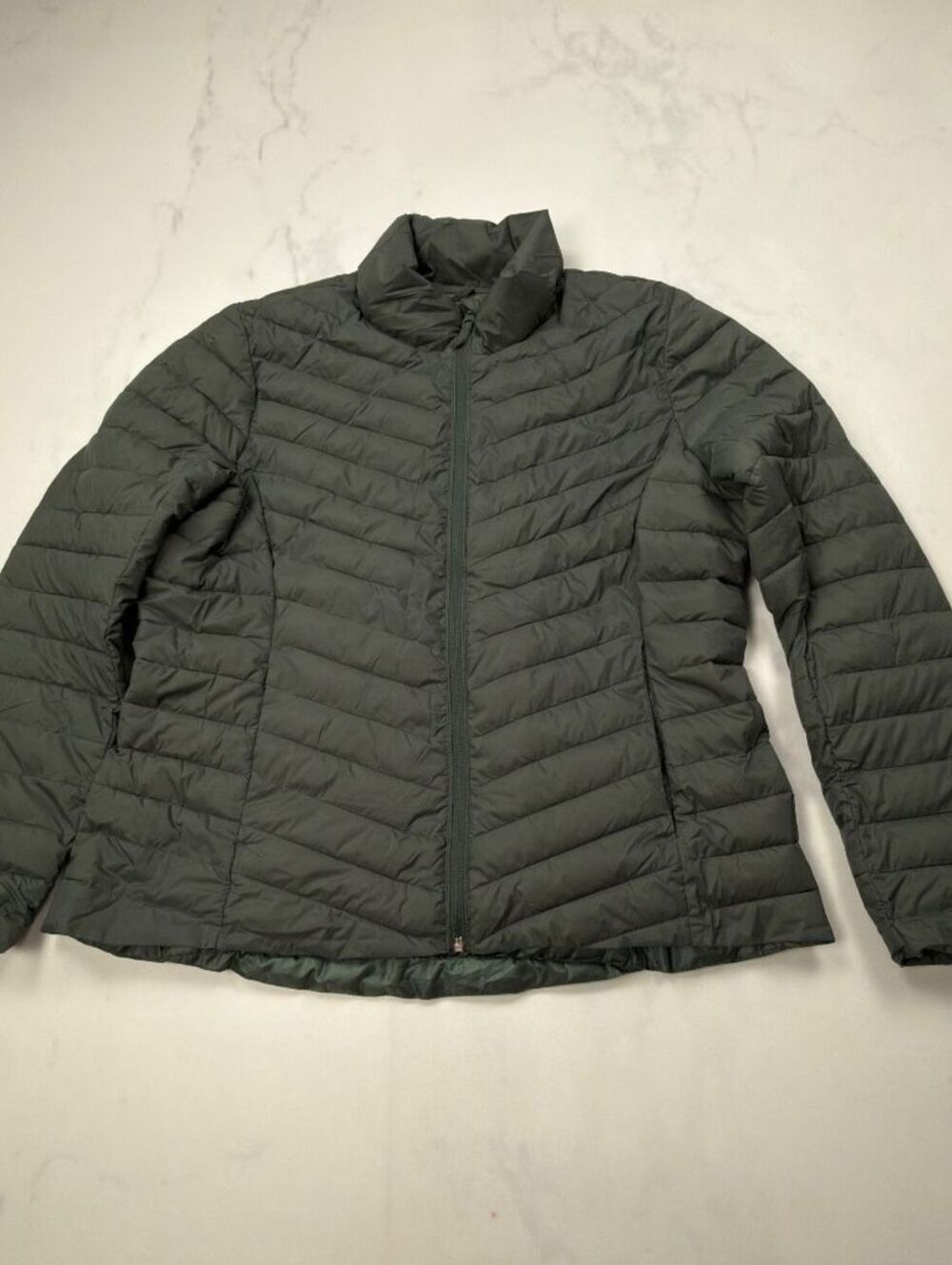 Old Navy Active Jacket Green 2010s Minimalist Fitted - Womens L